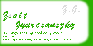 zsolt gyurcsanszky business card