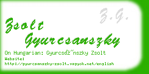 zsolt gyurcsanszky business card